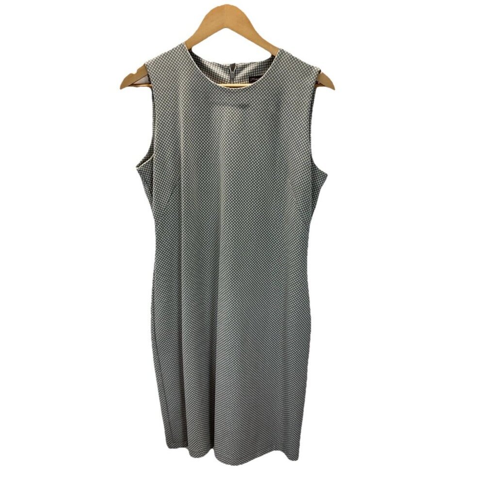 J McLaughlin Sleeveless shift dress micro‎ polka dot performance career Size M